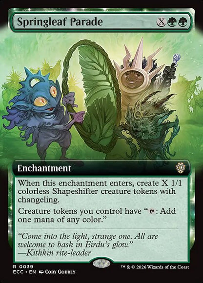 Springleaf Parade (Extended Art) - Commander: Lorwyn Eclipsed