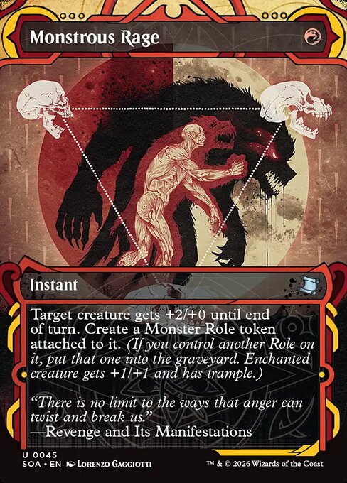 Monstrous Rage (Foil) - Secrets of Strixhaven: Mystical Archive
