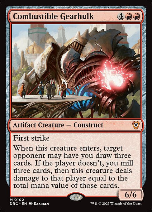 Combustible Gearhulk - Commander: Aetherdrift