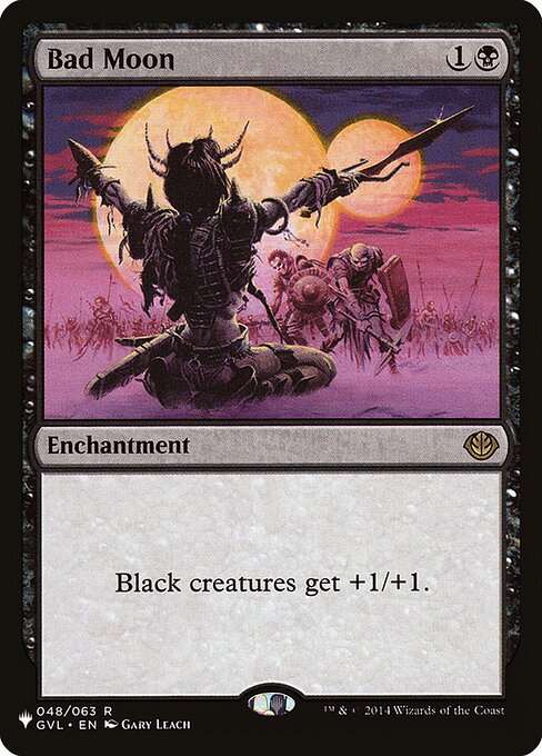 Bad Moon (GVL) - The List Reprints