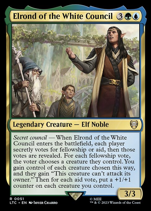 Elrond of the White Council - Commander: The Lord of the Rings: Tales of Middle-earth