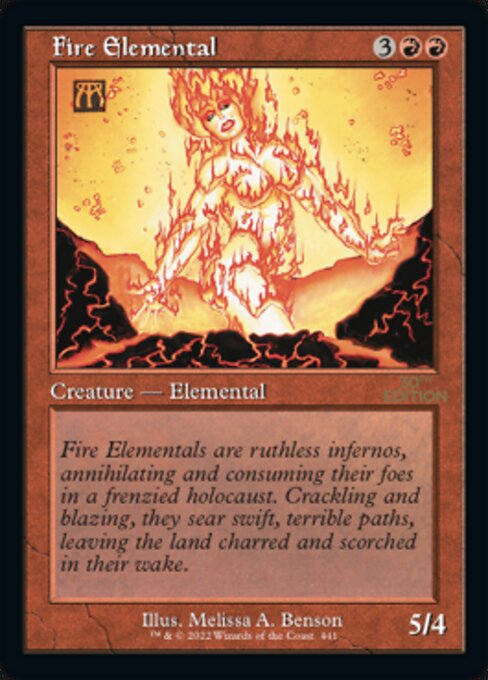 Fire Elemental (Retro Frame) - 30th Anniversary Edition