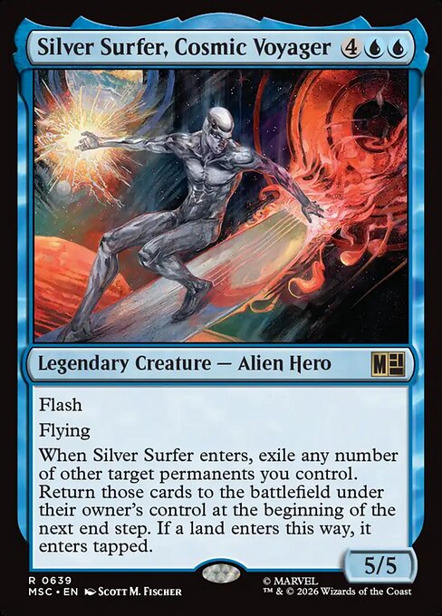 Silver Surfer, Cosmic Voyager - Commander: Marvel Super Heroes