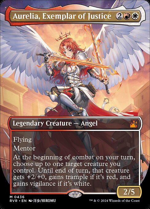 Aurelia, Exemplar of Justice (Anime Borderless) - Ravnica Remastered