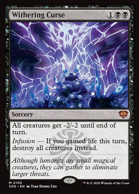 Withering Curse (Foil) - Secrets of Strixhaven