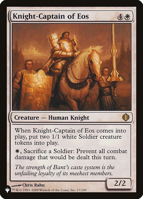 Knight-Captain of Eos - The List Reprints