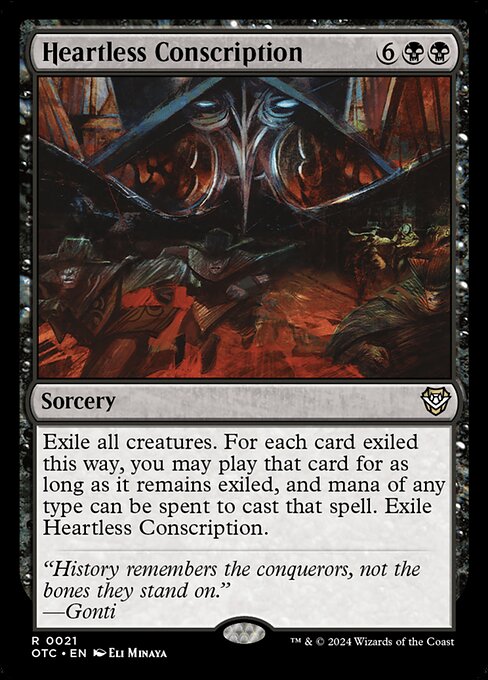 Heartless Conscription - Commander: Outlaws of Thunder Junction