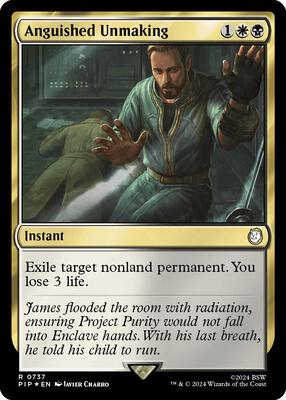 Anguished Unmaking (Surge Foil) - Universes Beyond: Fallout