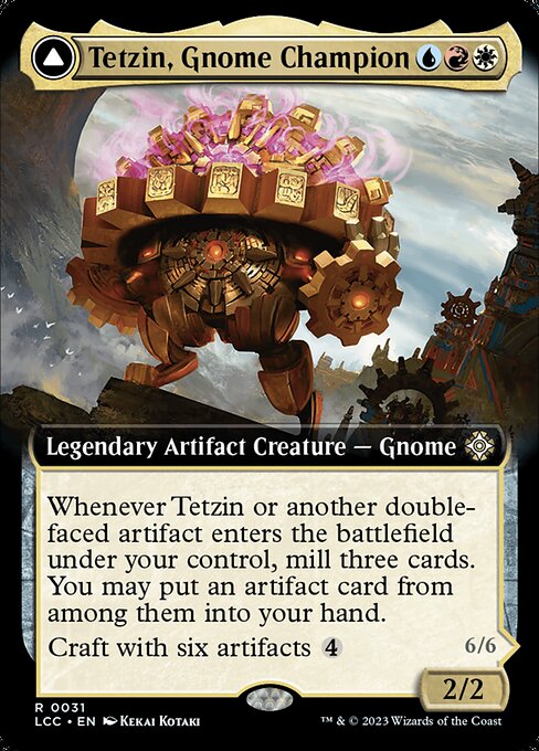 Tetzin, Gnome Champion (Extended Art) - Commander: The Lost Caverns of Ixalan