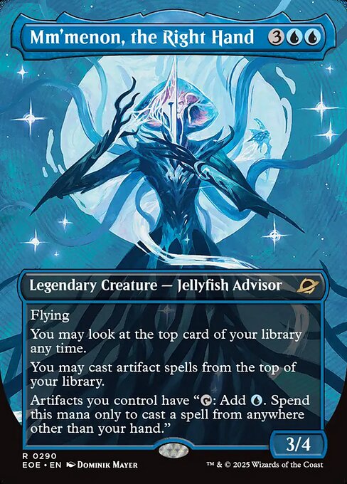 Mm'menon, the Right Hand (Borderless) (Foil) - Edge of Eternities