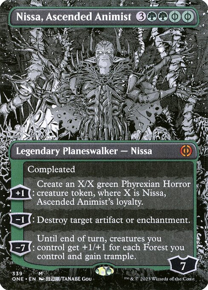 Nissa, Ascended Animist (Borderless) - Phyrexia: All Will Be One