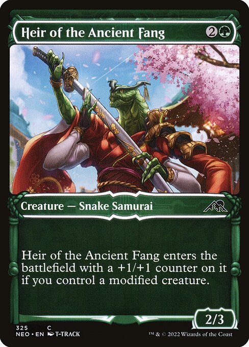 Heir of the Ancient Fang (Showcase) - Kamigawa: Neon Dynasty