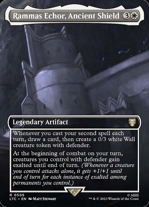 Rammas Echor, Ancient Shield (Borderless) - Commander: The Lord of the Rings: Tales of Middle-earth