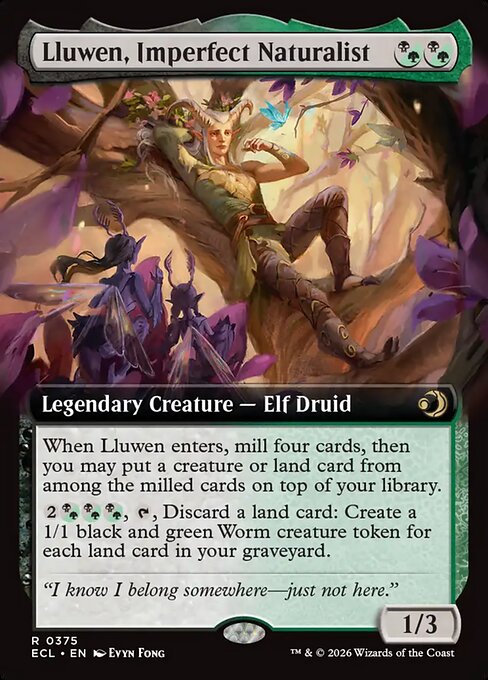 Lluwen, Imperfect Naturalist (Extended Art) - Lorwyn Eclipsed
