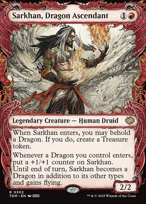 Sarkhan, Dragon Ascendant (0302) (Showcase) - Tarkir: Dragonstorm