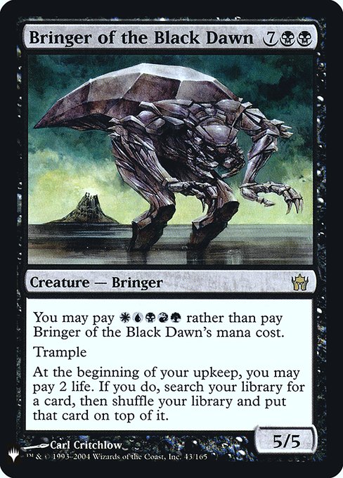 Bringer of the Black Dawn - The List Reprints