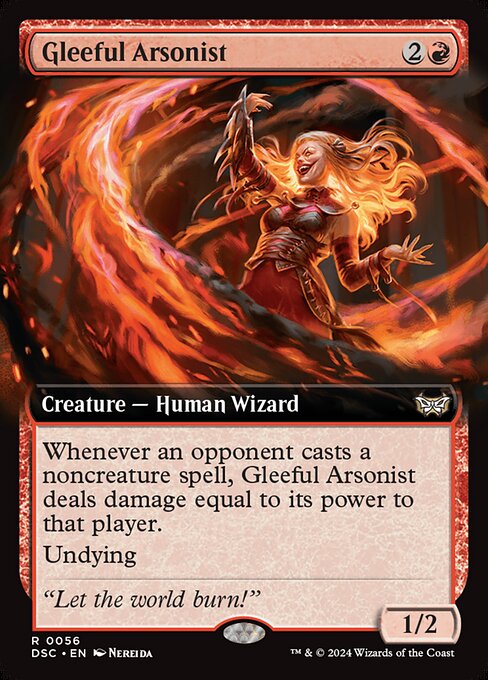 Gleeful Arsonist (Extended Art) - Commander: Duskmourn: House of Horror