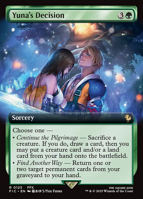 Yuna's Decision (Extended Art) (Foil) - Commander: FINAL FANTASY