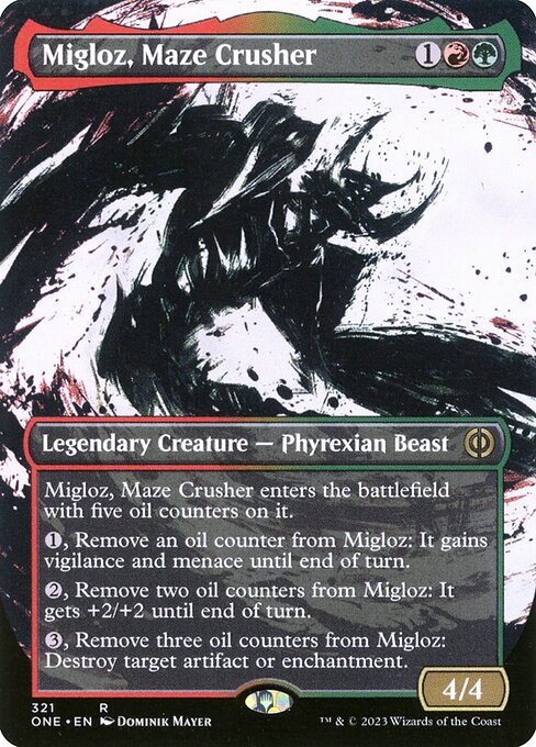 Migloz, Maze Crusher (Showcase) (Foil) - Phyrexia: All Will Be One