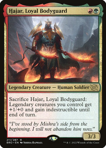 Hajar, Loyal Bodyguard - The Brothers' War