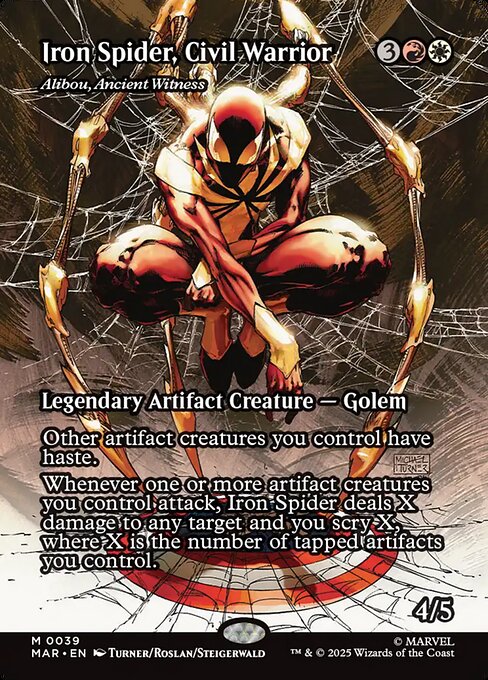 Iron Spider, Civil Warrior - Alibou, Ancient Witness (Borderless) - Marvel Eternal-Legal