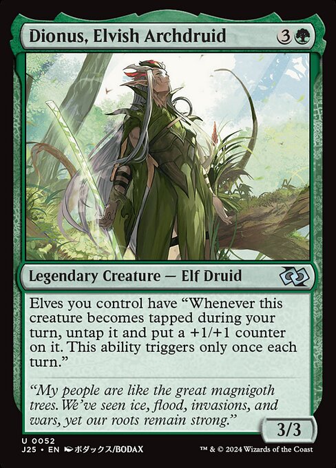 Dionus, Elvish Archdruid (Anime) - Foundations Jumpstart
