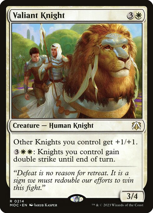 Valiant Knight - Commander: March of the Machine