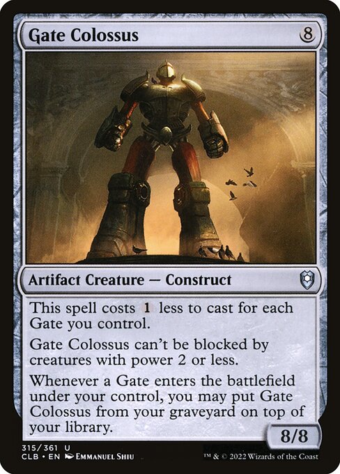 Gate Colossus (Foil) - Commander Legends: Battle for Baldur's Gate