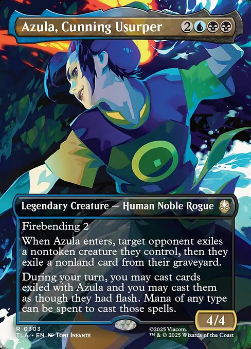 Azula, Cunning Usurper (Borderless) - Avatar: The Last Airbender