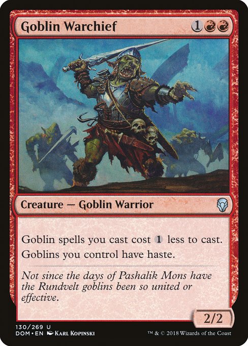 Goblin Warchief (Foil) - Dominaria