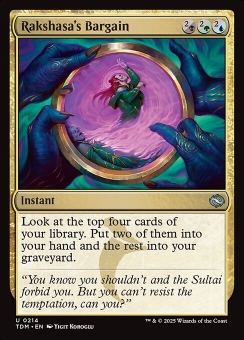 Rakshasa's Bargain (Foil) - Tarkir: Dragonstorm