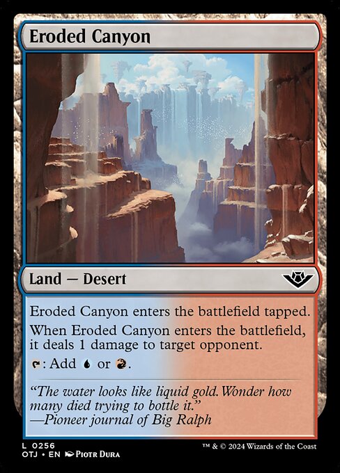 Eroded Canyon (Foil) - Outlaws of Thunder Junction
