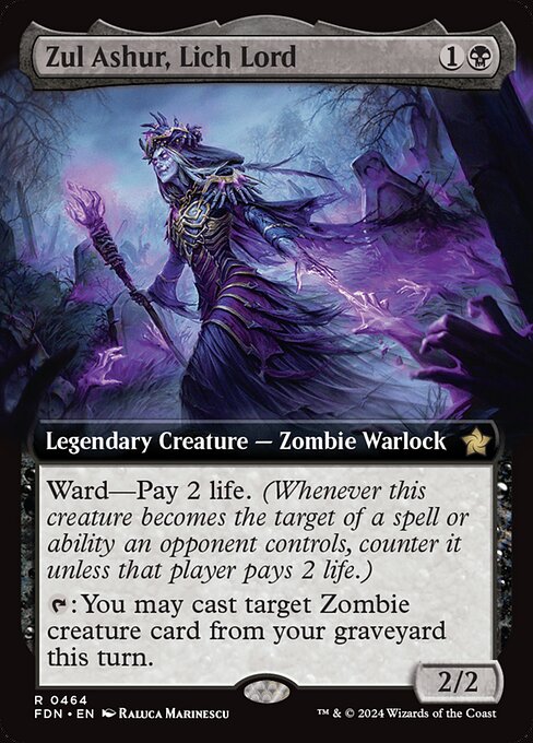 Zul Ashur, Lich Lord (Extended Art) - Foundations