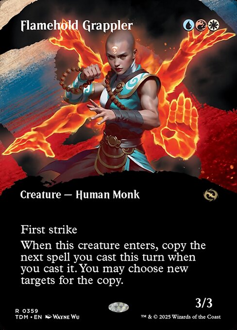 Flamehold Grappler (Borderless) - Tarkir: Dragonstorm