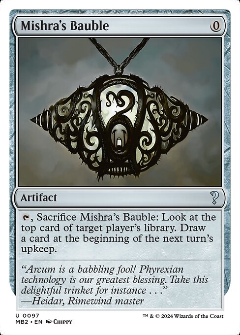 Mishra's Bauble (White Border) - Mystery Booster 2