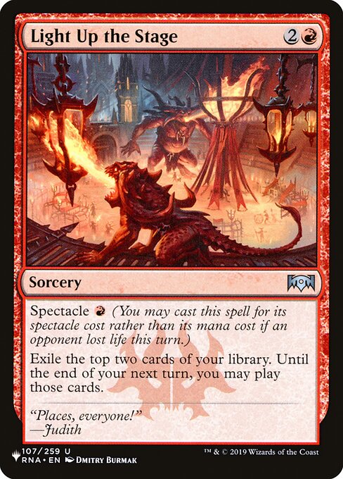 Light Up the Stage - The List Reprints