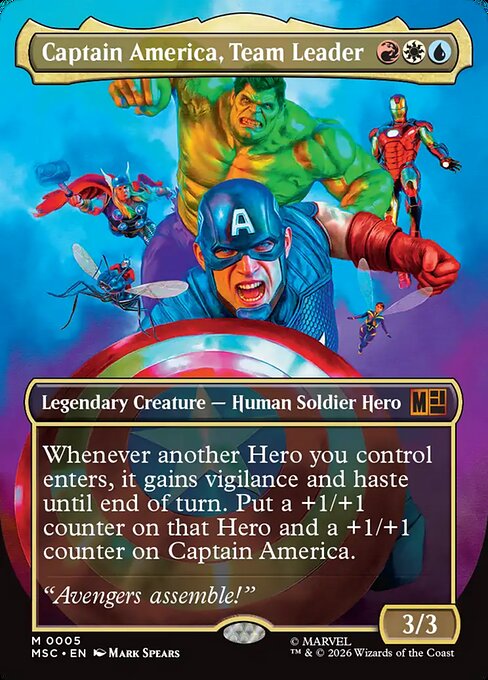 Captain America, Team Leader (Borderless) - Commander: Marvel Super Heroes
