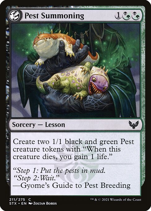 Pest Summoning - Strixhaven: School of Mages