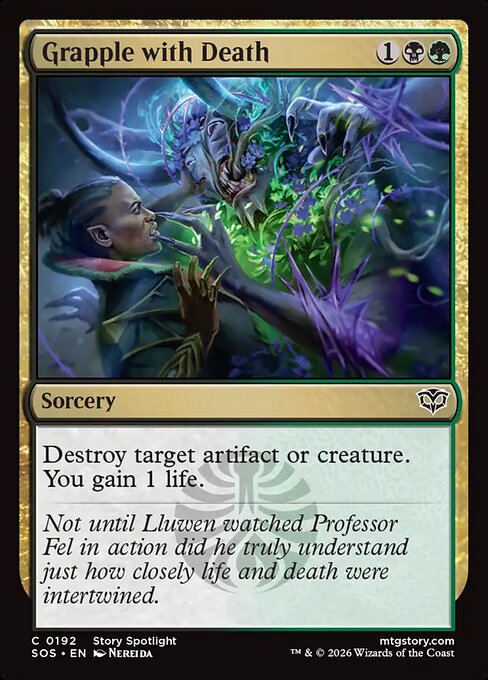 Grapple with Death (Foil) - Secrets of Strixhaven