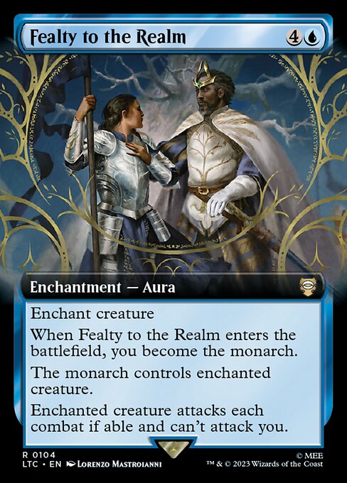 Fealty to the Realm (Extended Art) - Commander: The Lord of the Rings: Tales of Middle-earth