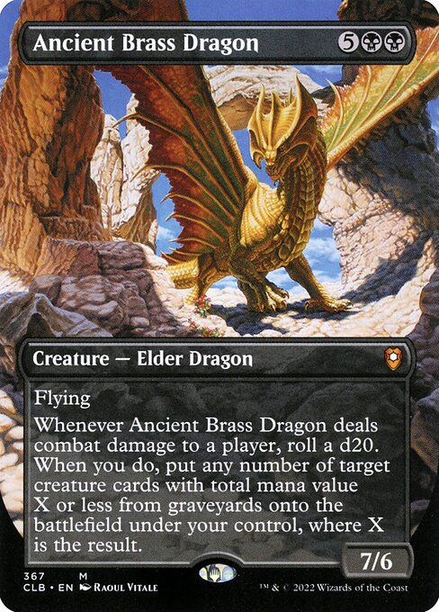 Ancient Brass Dragon (Borderless) - Commander Legends: Battle for Baldur's Gate
