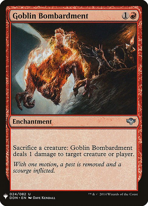 Goblin Bombardment - The List Reprints