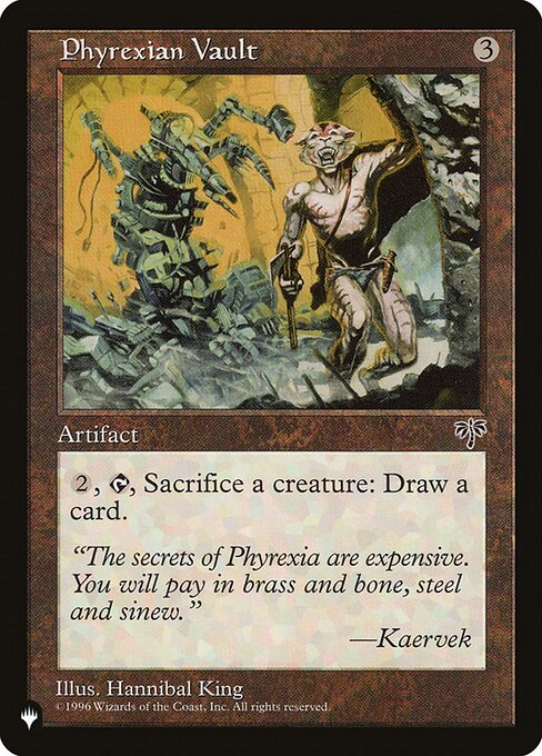 Phyrexian Vault - The List Reprints