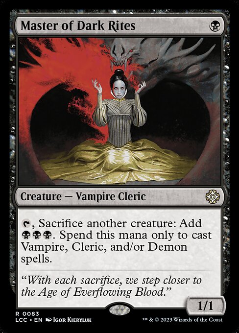 Master of Dark Rites - Commander: The Lost Caverns of Ixalan