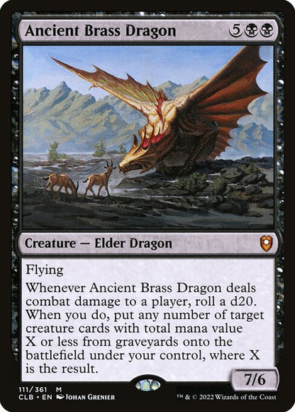 Ancient Brass Dragon (Borderless) - Commander Legends: Battle for Baldur's Gate