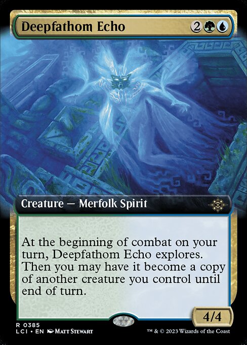 Deepfathom Echo (Extended Art) (Foil) - The Lost Caverns of Ixalan