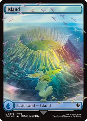 Island (Chocobo Track Foil) - Commander: FINAL FANTASY