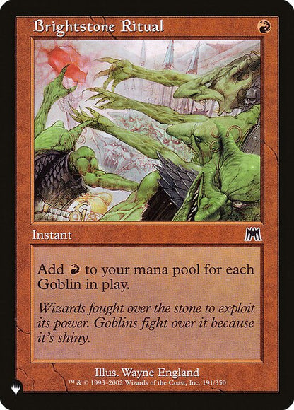 Brightstone Ritual - The List Reprints