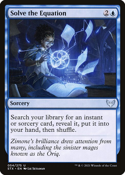 Solve the Equation - Strixhaven: School of Mages