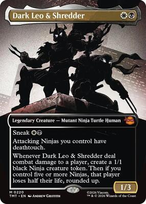 Dark Leo & Shredder (Borderless) - Teenage Mutant Ninja Turtles